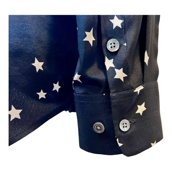 Equipment 100% Silk Starry Night Shirt, Size M - Picture 9 of 13